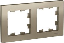 Рамка универсальная Systeme Electric AtlasDesign 2-м. шампань картинка